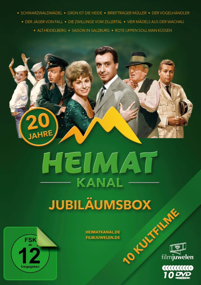 Heimatkanal Jubiläumsbox Filmjuwelen, 10 DVDs