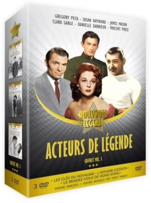 Acteurs de légende - Coffret Vol. 3 Collection Hollywood Legends, 3 DVD