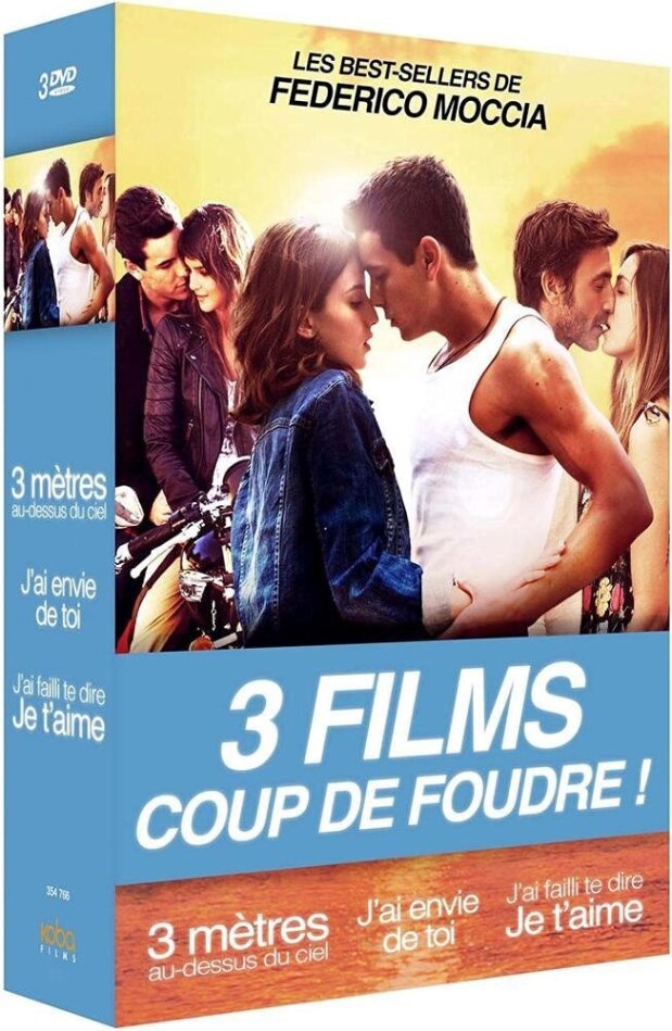 3 Films Coup de Foudre! - 3 mètres au-dessus du ciel / J'ai envie de toi / J'ai failli te dire je t'aime 3 DVDs