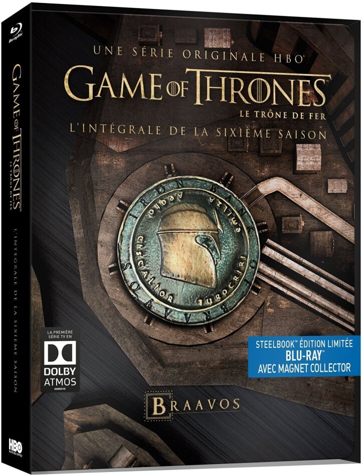 Game of Thrones - Saison 6 Édition Limitée, Steelbook, avec Magnet Collector, 4 Blu-ray