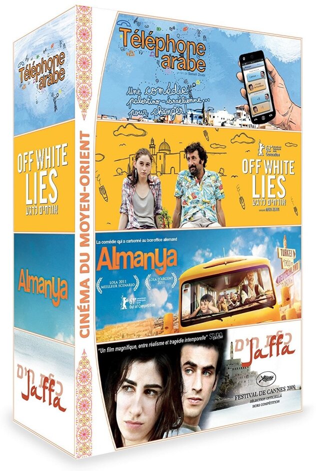 Cinéma du Moyen-Orient - Téléphone arabe / Off white Lies / Almanya / Jaffa Box, 4 DVDs