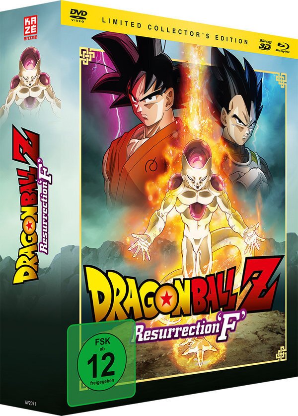 Dragonball Z - Resurrection 'F' Limited Collector's Edition, Blu-ray 3D + Blu-ray + DVD