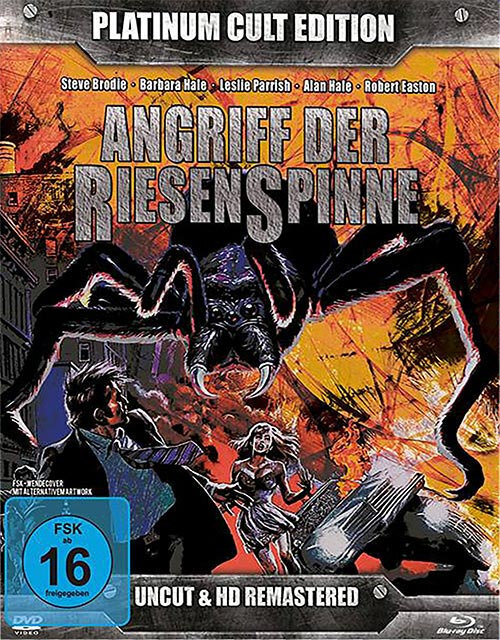 Angriff der Riesenspinne (1975) Platinum Cult Edition, Remastered, Uncut, Blu-ray + 2 DVDs + CD