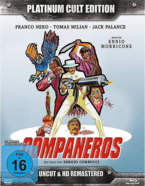 Companeros (1970) Platinum Cult Edition, Remastered, Uncut, Blu-ray + 2 DVDs + CD
