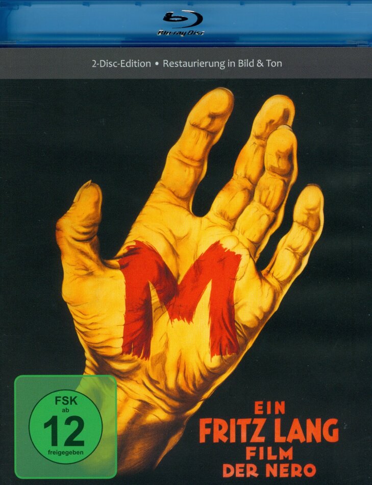 M - Eine Stadt sucht einen Mörder (1931) s/w, Restaurierte Fassung, Blu-ray + DVD