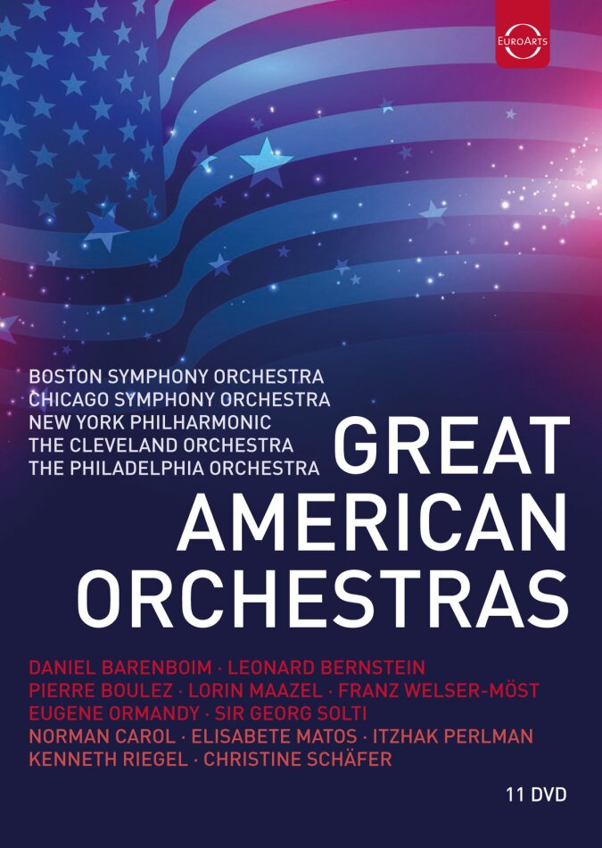 Various Artists - Great American Orchestras Euro Arts, 11 DVDs