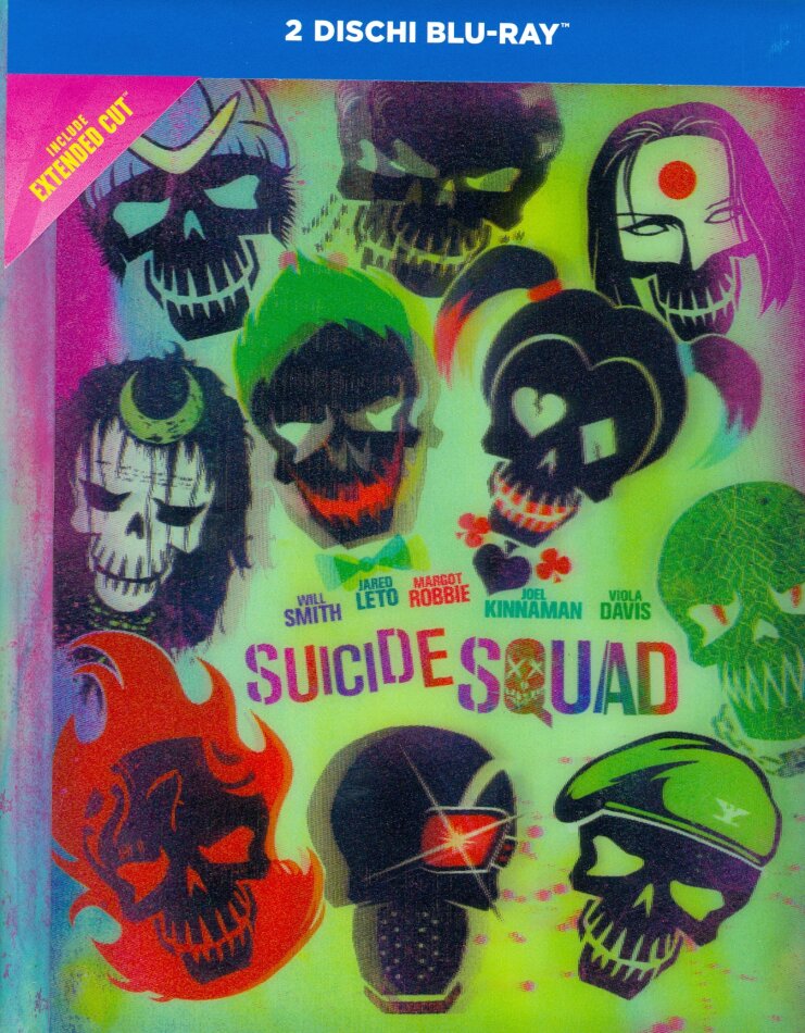 Suicide Squad (2016) Extended Cut, Lenticular, Kinoversion, Mediabook, 2 Blu-rays