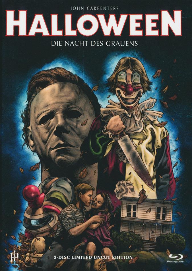 Halloween (1978) Cover D, Limited Uncut Edition, Mediabook, 2 Blu-rays + DVD + CD
