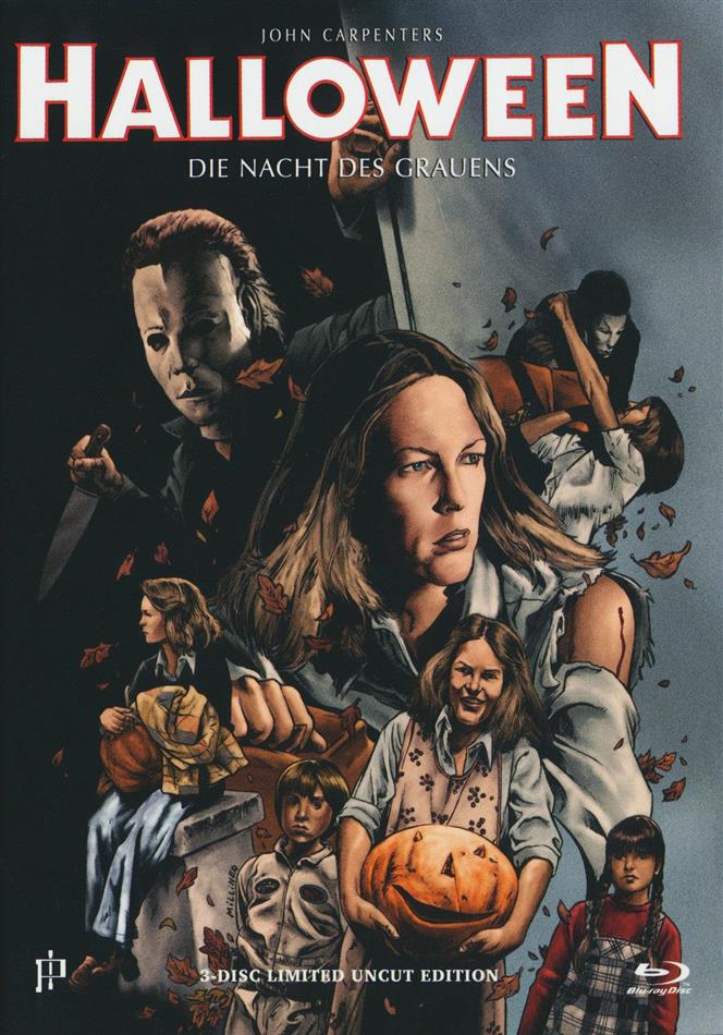 Halloween (1978) Cover G, Limited Uncut Edition, Mediabook, 2 Blu-rays + 2 DVDs + CD