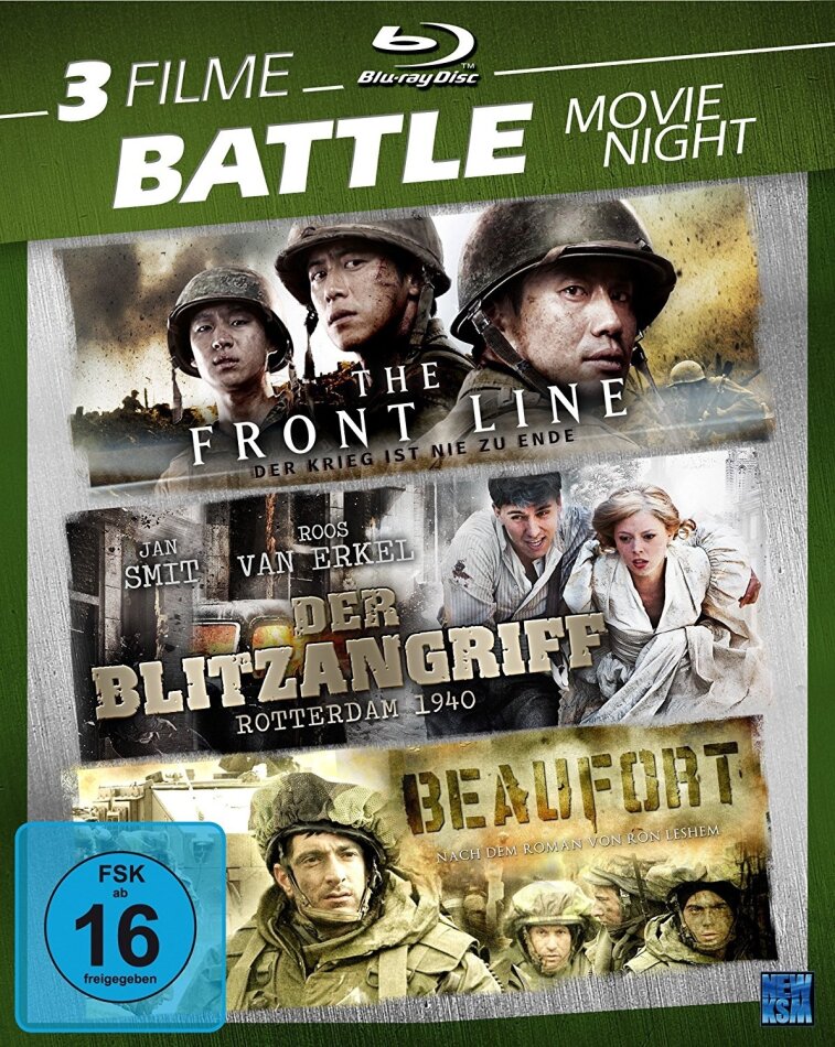 Battle Movie Night - The Front Line / Der Blitzangriff / Beaufort 3 Blu-rays
