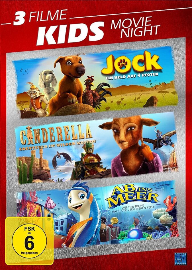 Kids Movie Night 3 DVDs