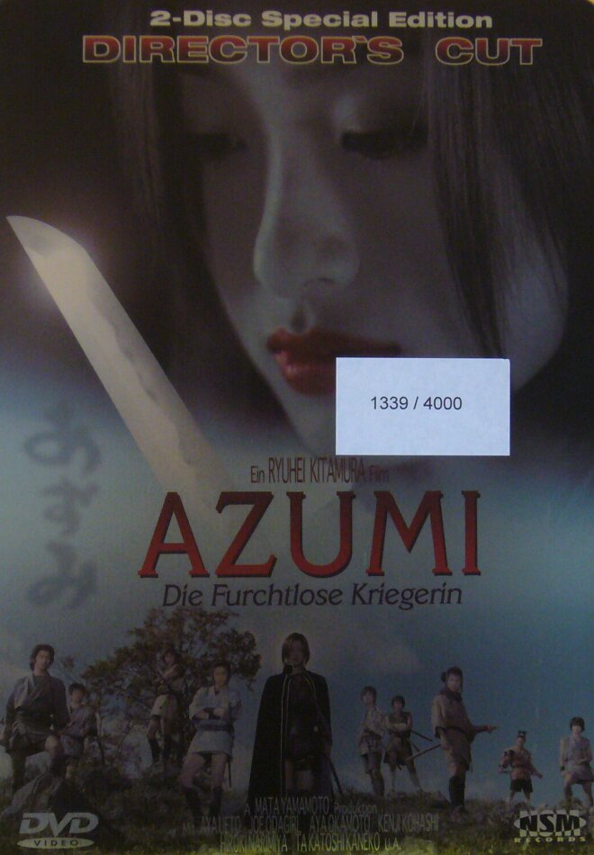 Azumi - Die furchtlose Kriegerin (2003) Star-Metalpack, Director's Cut, 2 DVDs