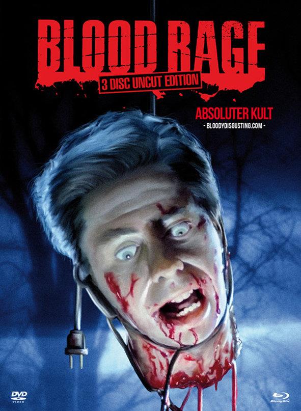 Blood Rage (1987) Cover B, Uncut Edition, Mediabook, Blu-ray + 2 DVDs