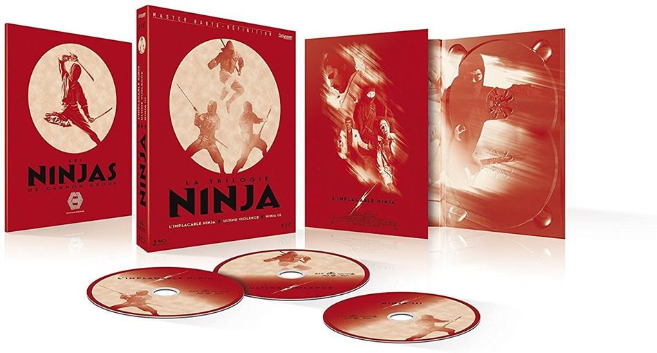 La trilogie Ninja - L'implacable Ninja / Ultime violence / Ninja III 3 Blu-ray