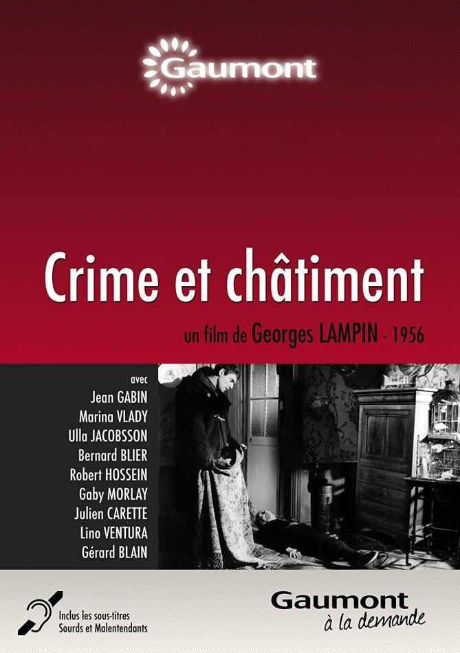 Crime et châtiment (1956) Collection Gaumont à la demande, n/b