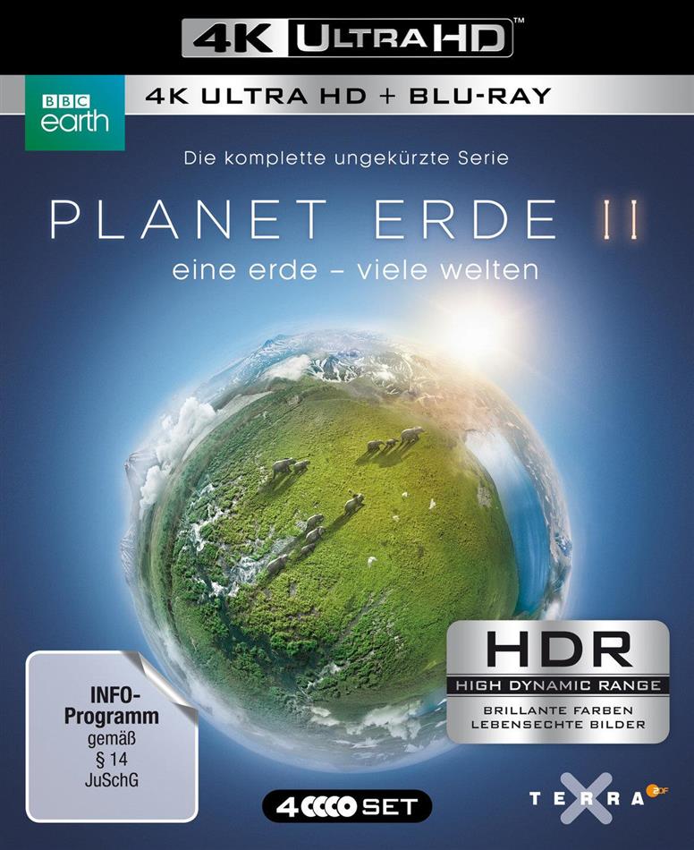 Planet Erde II - Eine Erde - Viele Welten (2016) BBC Earth, 2 4K Ultra HDs + 2 Blu-rays