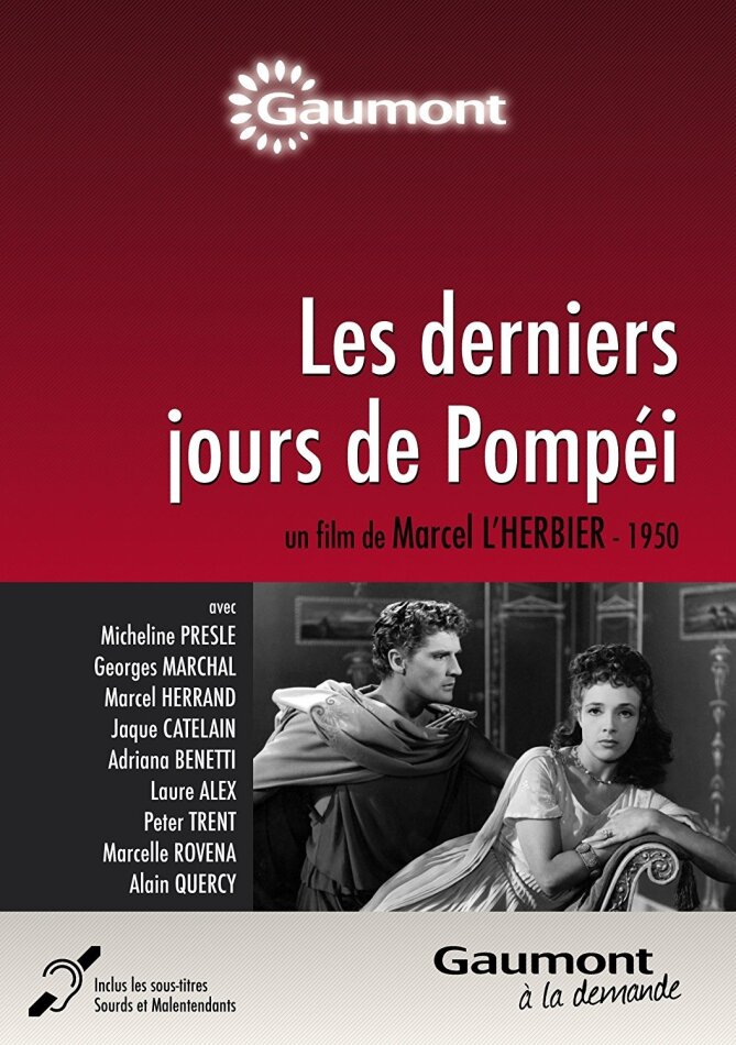 Les derniers jours de Pompéi (1950) Collection Gaumont à la demande, n/b