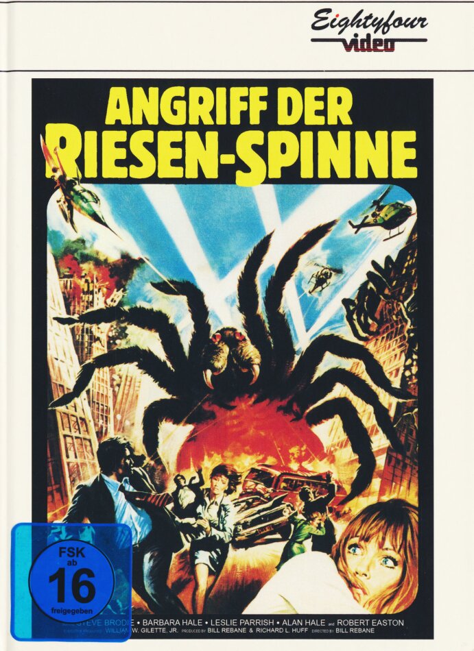 Angriff der Riesen-Spinne (1975) Cover A, Limited Edition, Mediabook, Uncut, Blu-ray + 2 DVDs + CD