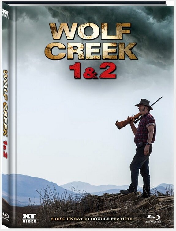 Wolf Creek - 1 & 2 Limited Edition, Mediabook, Unrated, 2 Blu-rays