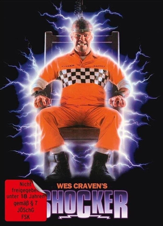 Shocker (1989) Cover B, Limited Edition, Mediabook, Uncut, Blu-ray + DVD