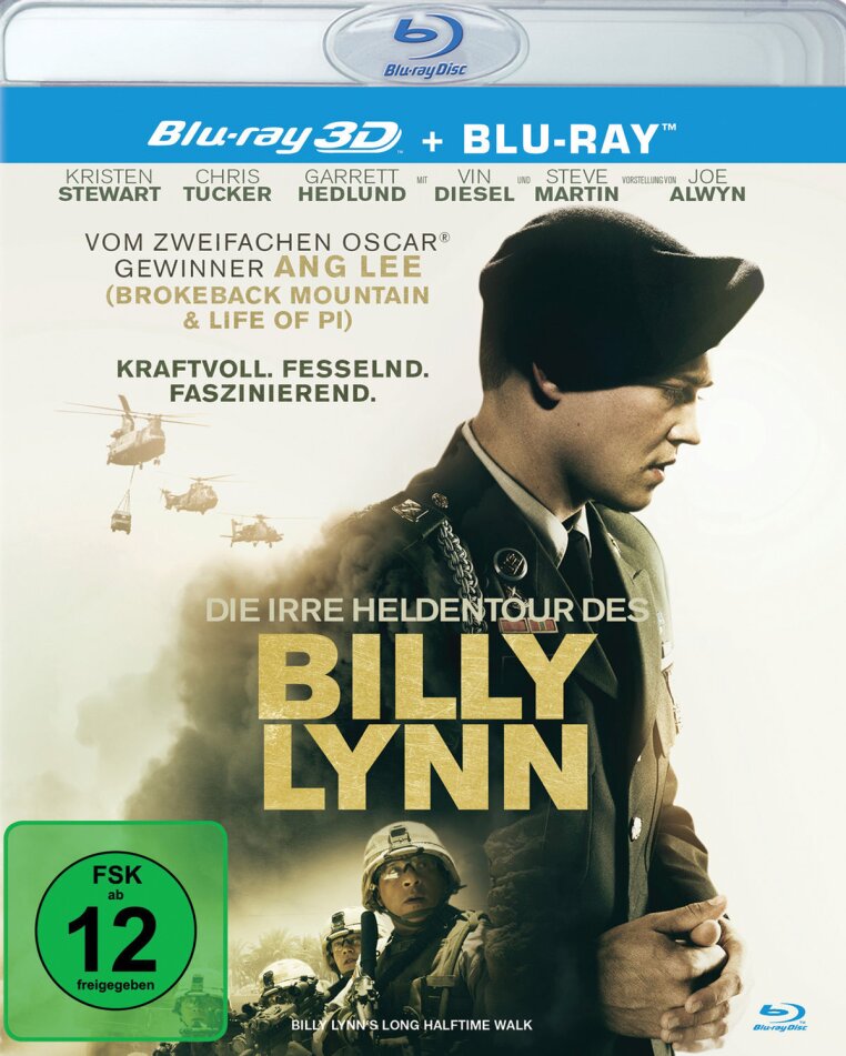 Die irre Heldentour des Billy Lynn (2016) Blu-ray 3D + Blu-ray