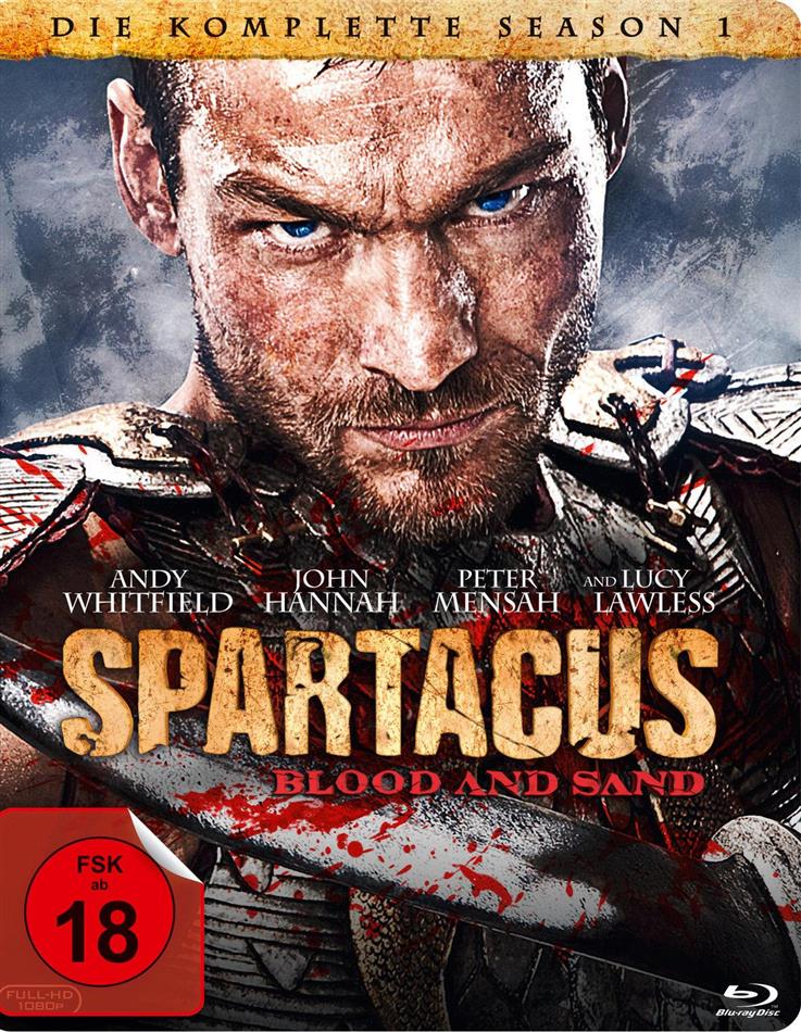 Spartacus - Blood and Sand - Staffel 1 Steelbook, 4 Blu-rays
