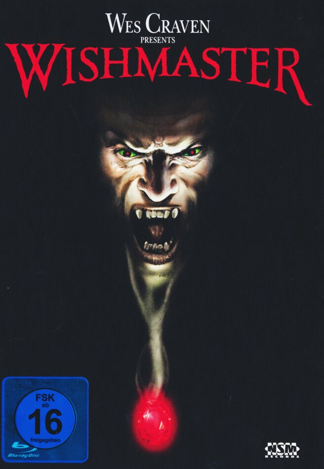 Wishmaster (1997) Cover A, Limited Edition, Mediabook, Uncut, Blu-ray + DVD