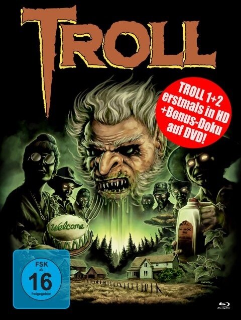 Troll - Teil 1+2 Limited Edition, Mediabook, Uncut, 2 Blu-rays + DVD