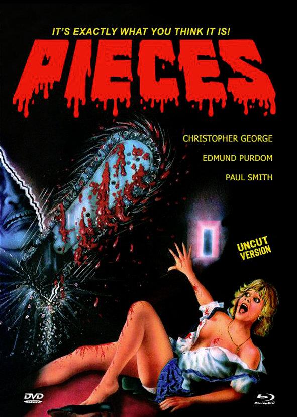 Pieces (1982) Nummeriert, Cover E, Eurocult Collection, Limited Edition, Mediabook, Uncut, Blu-ray + DVD