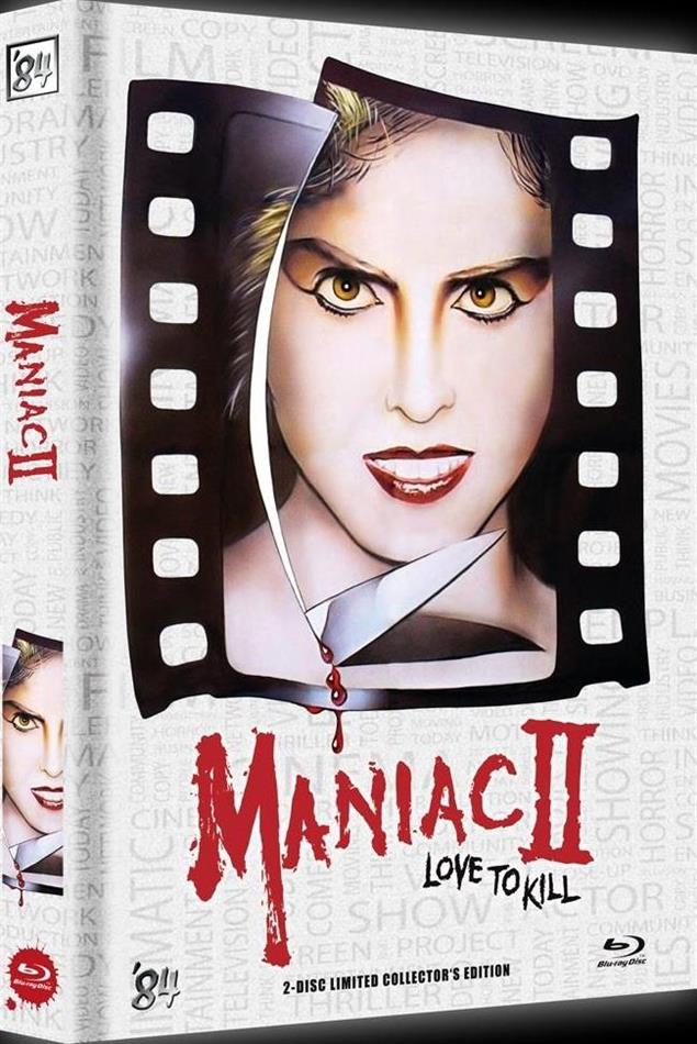 Maniac 2 - Love to Kill (1982) Cover C, Limited Collector's Edition, Mediabook, Uncut, Blu-ray + DVD