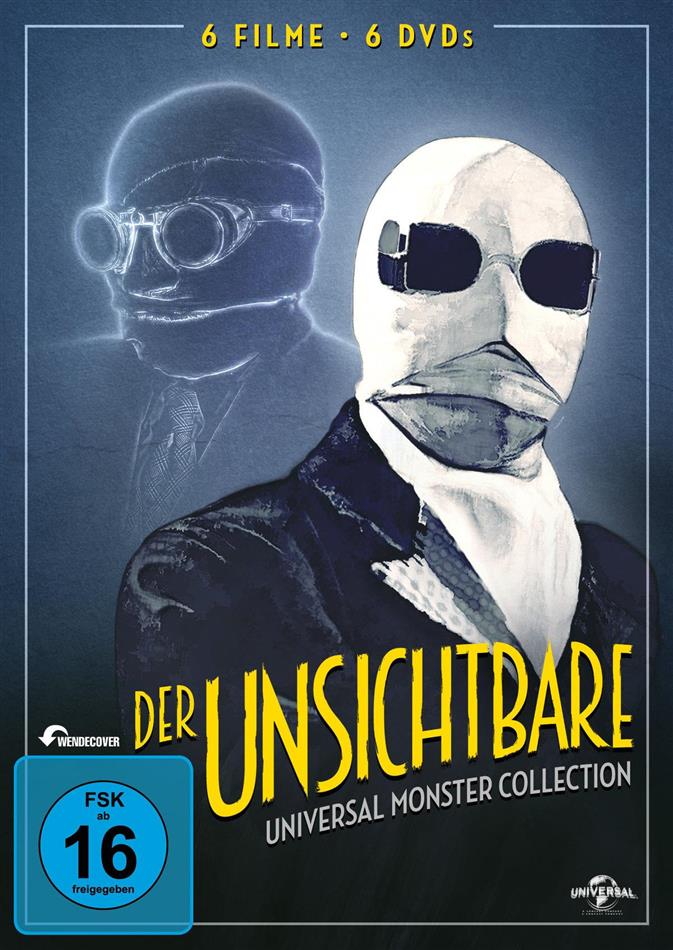 Der Unsichtbare Universal Monster Collection, s/w, 6 DVDs