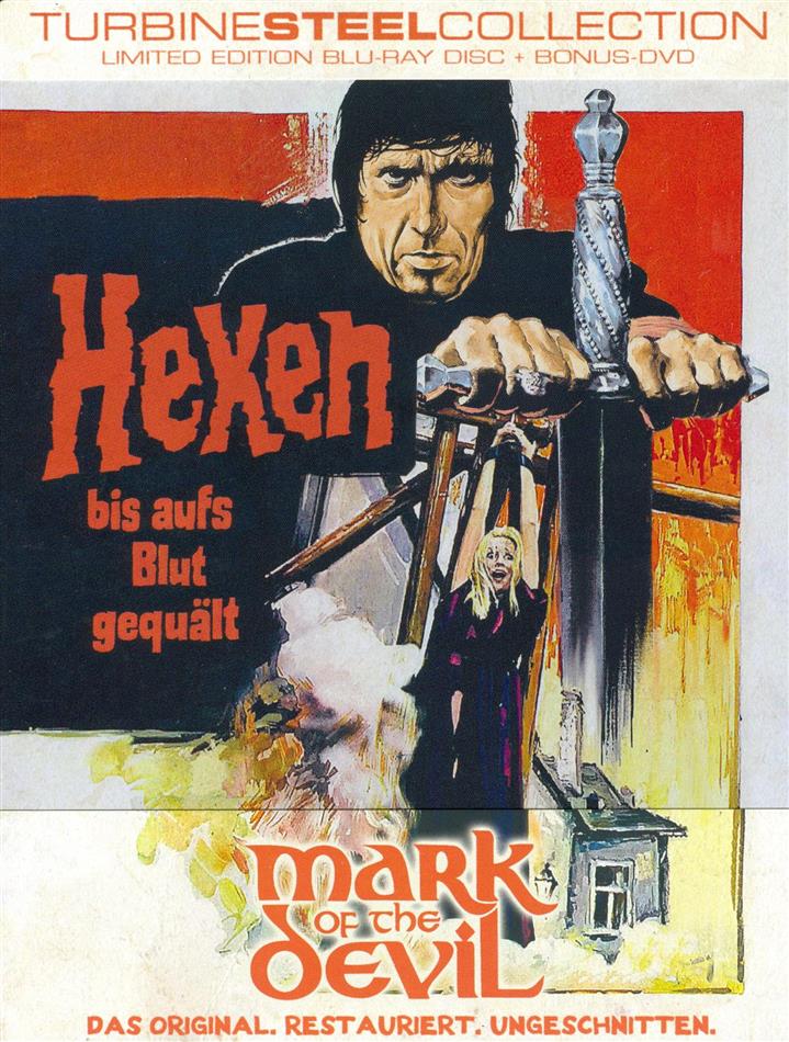 Hexen bis aufs Blut gequält - Mark of the Devil (1970) FuturePak, Turbine Steel Collection, Limited Edition, Restaurierte Fassung, Uncut, Blu-ray + DVD