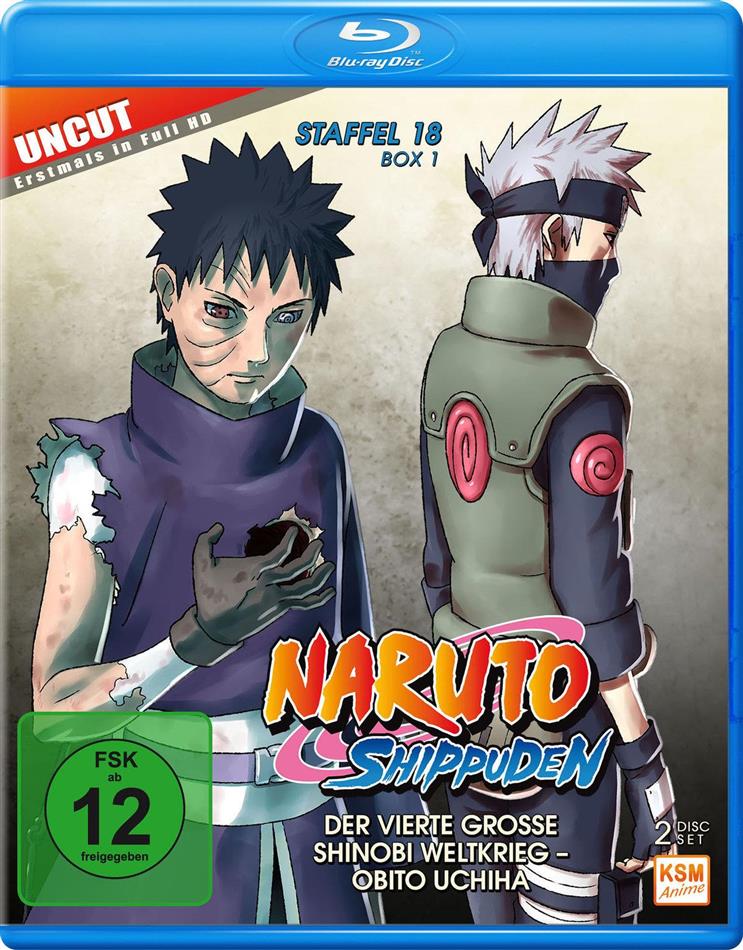 Naruto Shippuden - Staffel 18 Box 1 Uncut, 2 Blu-rays