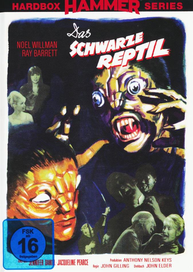 Das schwarze Reptil (1966) Petite Hartbox, Hardbox Hammer Series, Cover B, Édition Limitée, Uncut