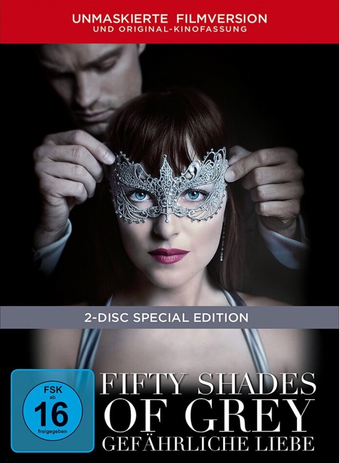 Fifty Shades of Grey 2 - Gefährliche Liebe (2017) Unmaskierte Filmversion, Extended Edition, Kinoversion, Limited Edition, Mediabook, Special Edition, 2 DVDs