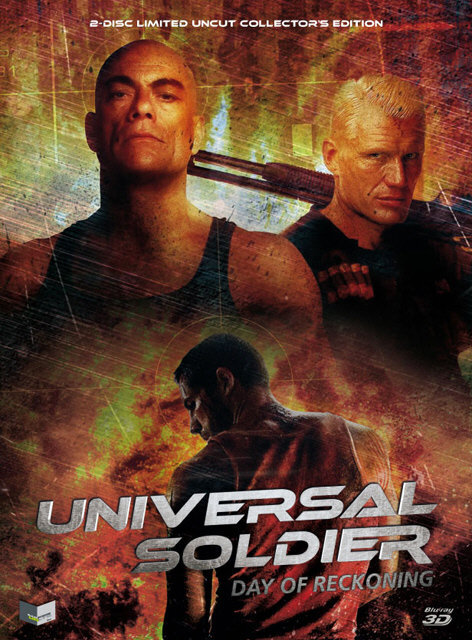 Universal Soldier - Day of Reckoning (2012) Cover B, Collector's Edition, Limited Edition, Mediabook, Uncut, Blu-ray 3D (+2D) + DVD