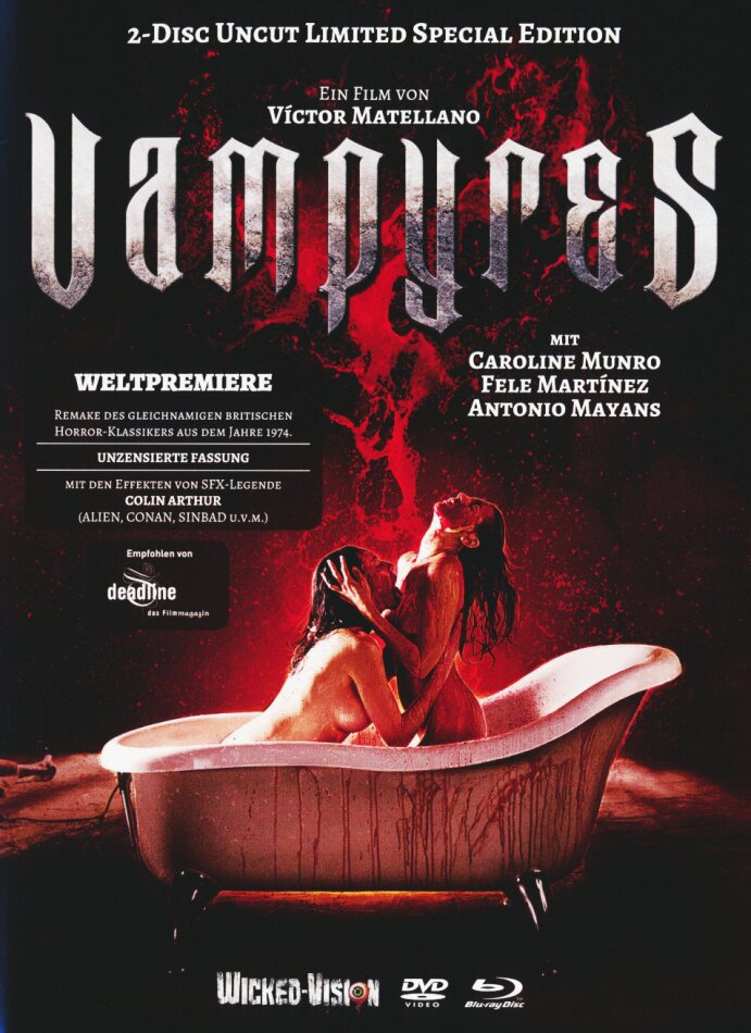 Vampyres (2015) Cover B, Limited Edition, Mediabook, Special Edition, Uncut, Blu-ray + DVD