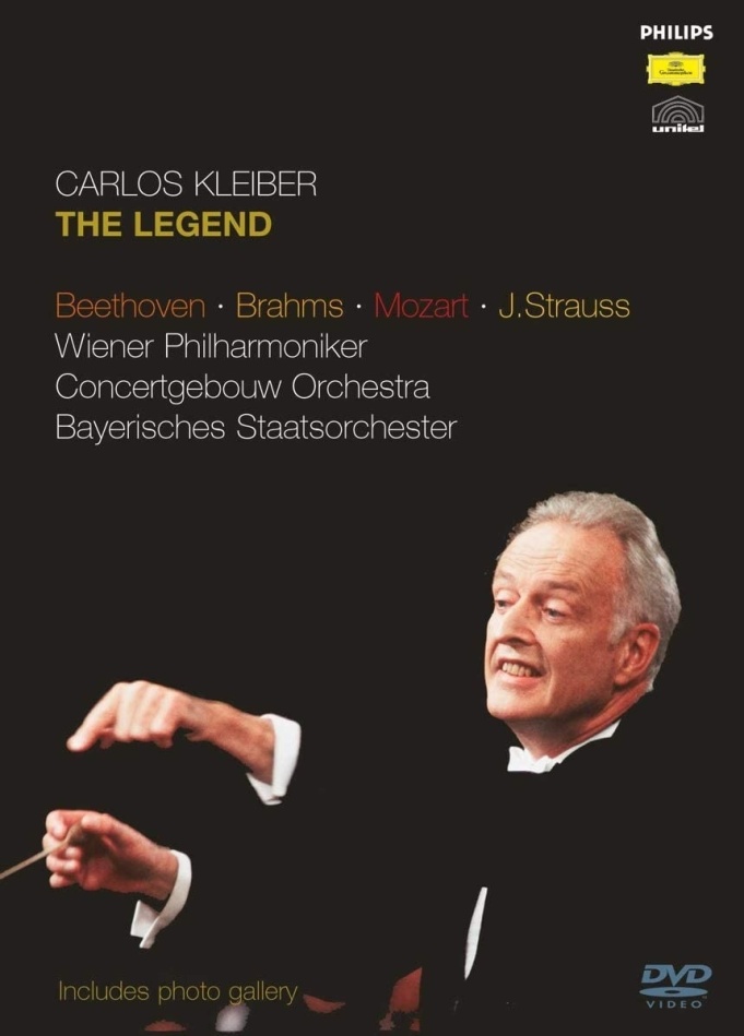 Carlos Kleiber - The Legend - Beethoven / Brahms Mozart J. Strauss 5 DVDs