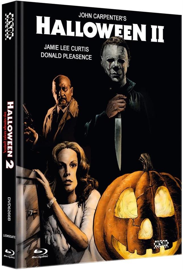 Halloween 2 (1981) Cover B, Limited Edition, Mediabook, Uncut, 2 Blu-rays + DVD + CD