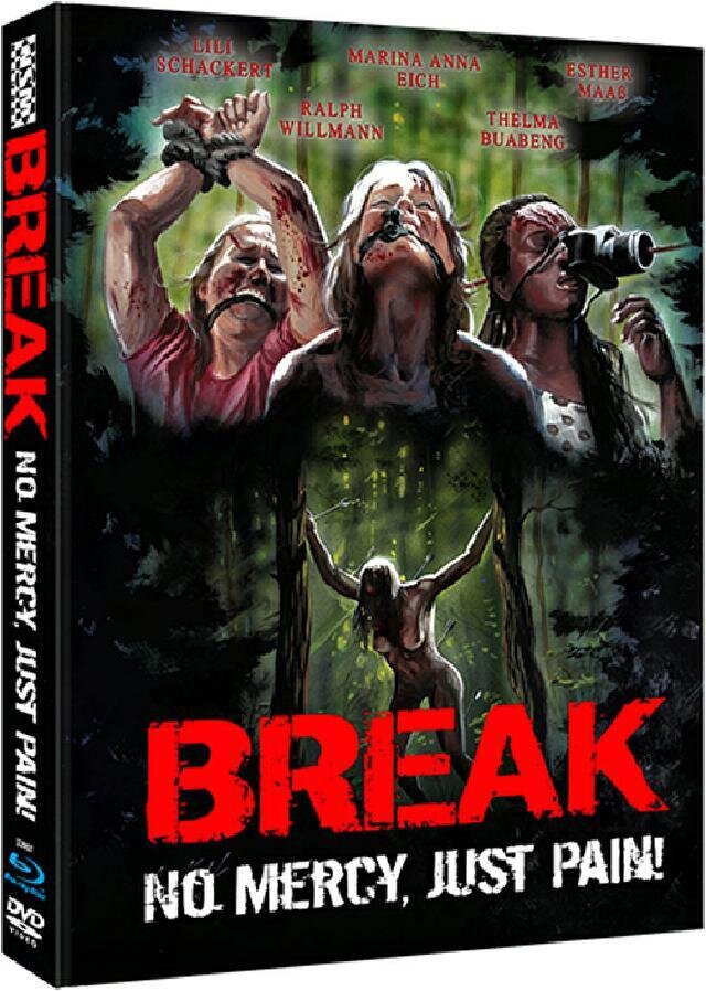 Break - No Mercy, just Pain! (2009) Cover B, Limited Edition, Mediabook, Uncut, Blu-ray + 2 DVDs