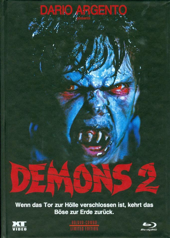 Demons 2 (1986) Cover B, Limited Edition, Mediabook, Remastered, Special Edition, Uncut, Blu-ray + DVD