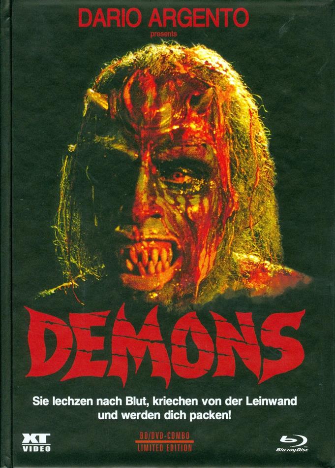 Demons (1985) Cover B, Limited Edition, Mediabook, Remastered, Special Edition, Uncut, Blu-ray + DVD