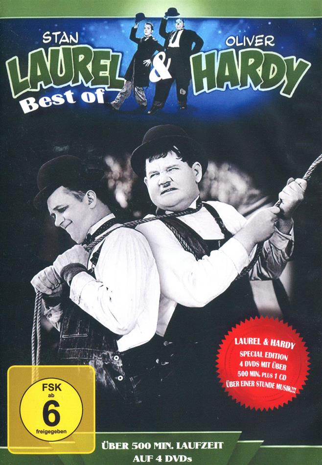 Laurel & Hardy - Best of - 16 Filme 4 DVDs + CD