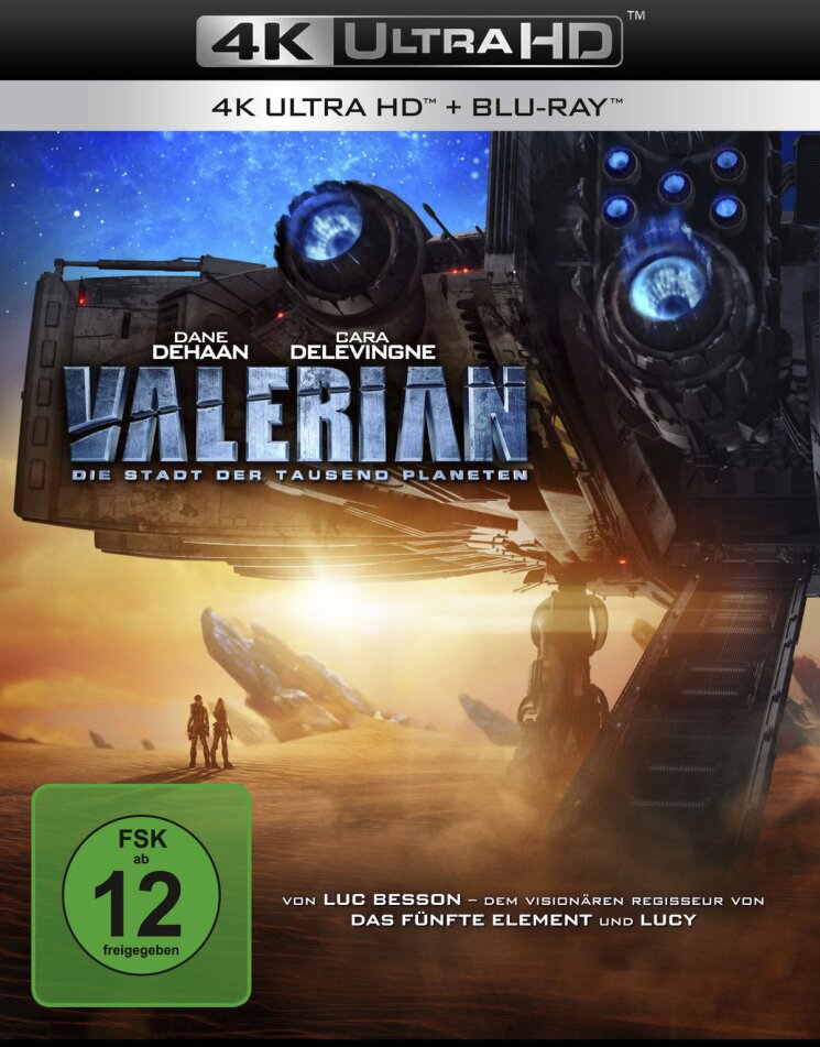 Valerian - Die Stadt der tausend Planeten (2017) 4K Ultra HD + Blu-ray