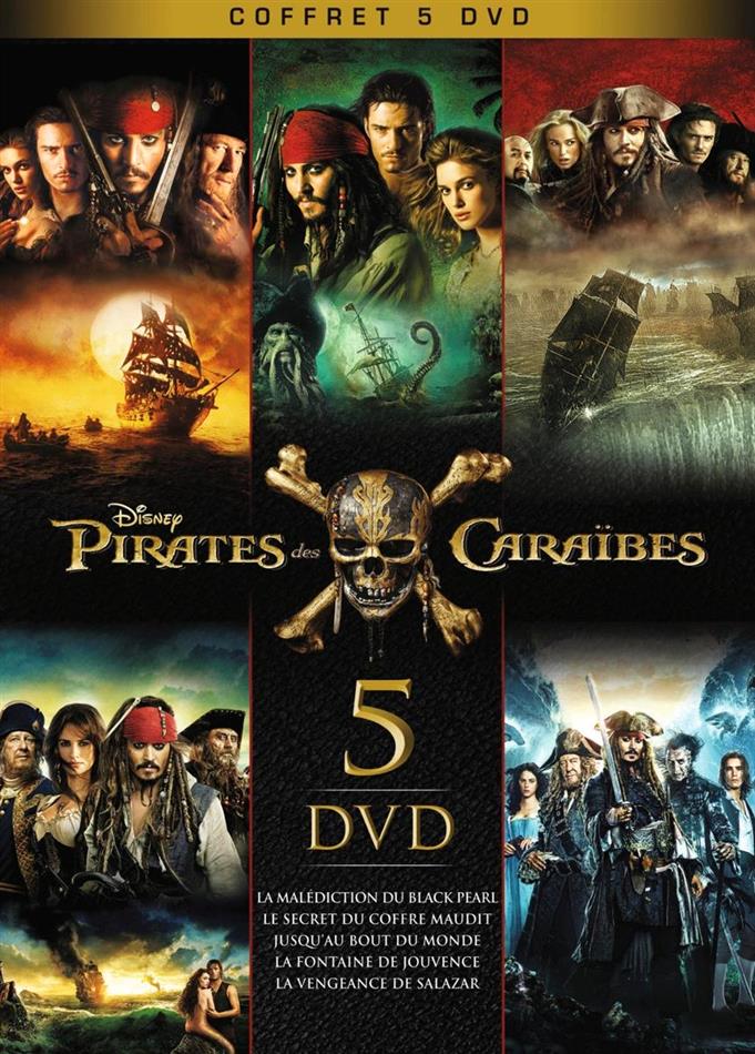 Pirates des Caraïbes 1-5 Box, Limited Edition, 5 DVDs