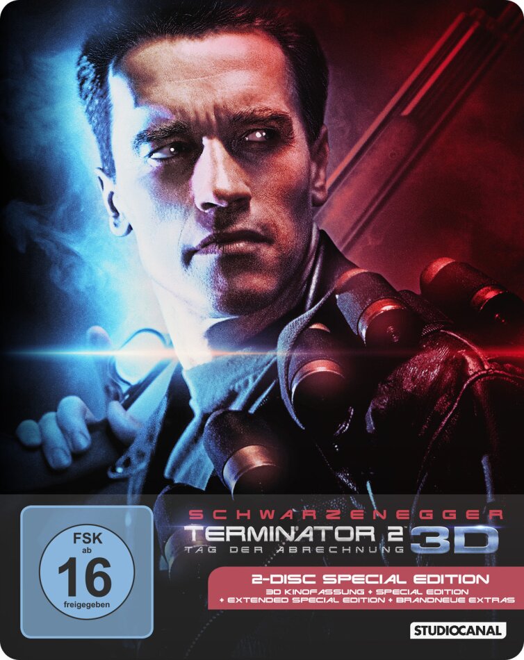 Terminator 2 - Tag der Abrechnung (1991) Extended Edition, Kinoversion, Special Edition, Steelbook, Blu-ray 3D + Blu-ray