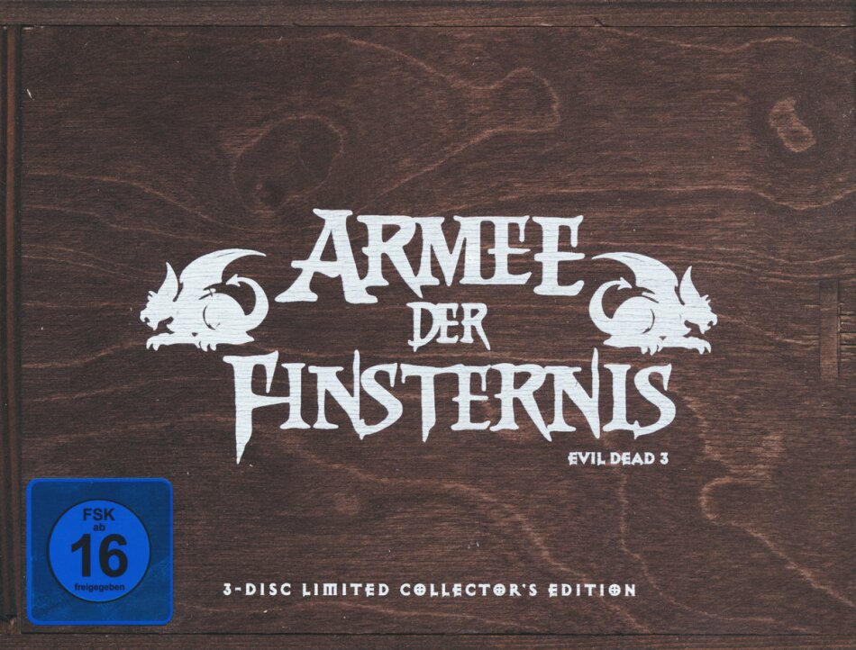 Armee der Finsternis (1992) TV-Fassung, Collector's Edition, Director's Cut, Cinema Version, Limited Edition, Mediabook, Wooden Box, 2 Blu-rays + DVD