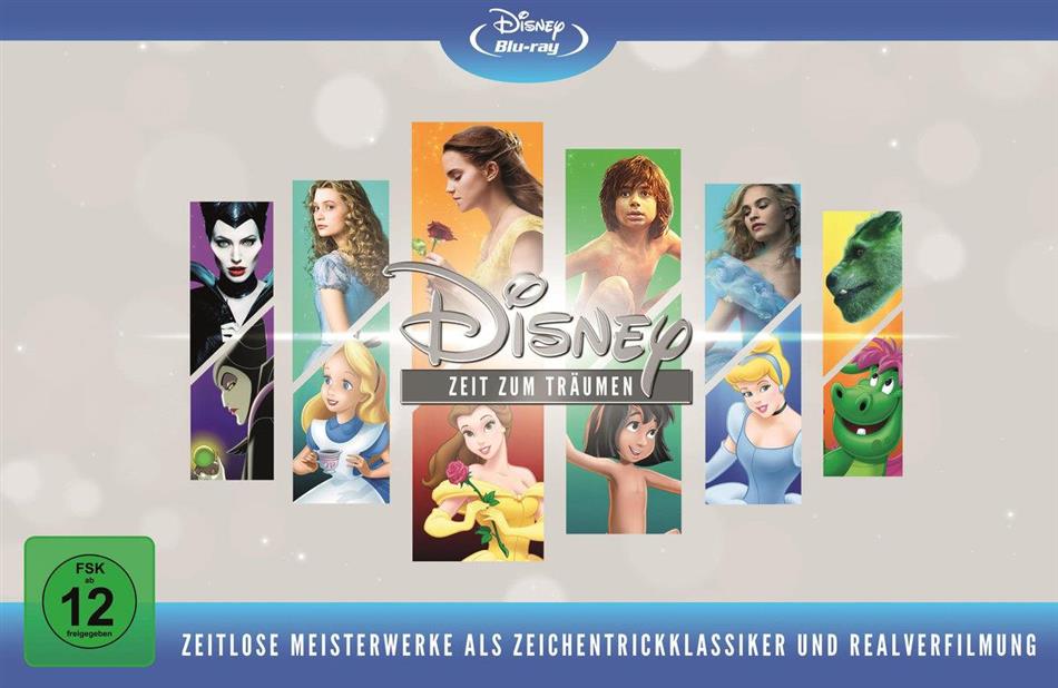 Disney - Zeit zum Träumen - Zeitlose Meisterwerke als Zeichentrickklassiker und Realverfilmung Limited Edition, 12 Blu-rays