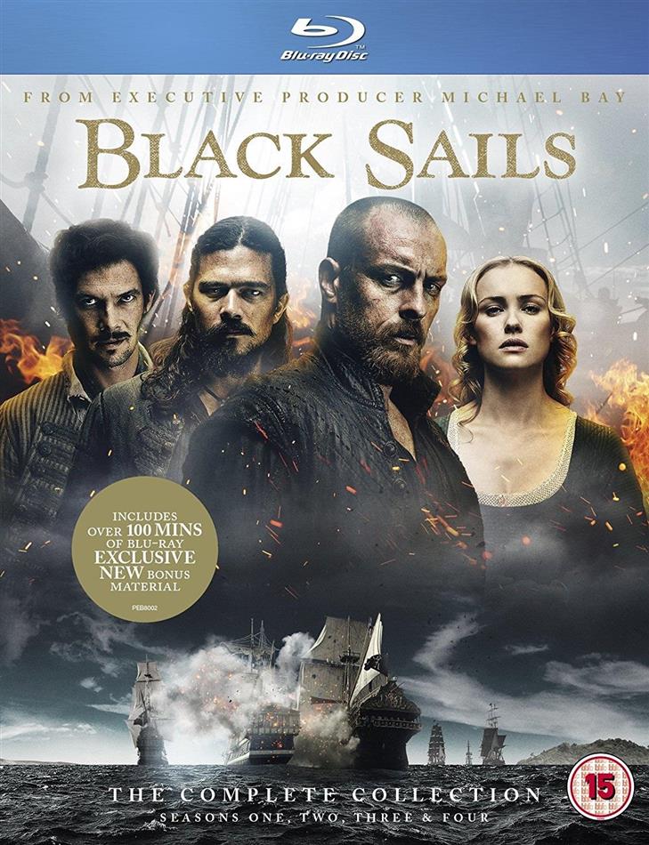 Black Sails - The Complete Collection - Seasons 1-4 13 Blu-rays