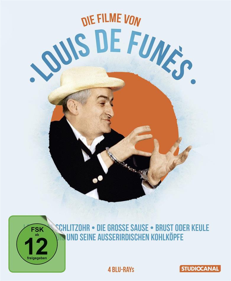 Die Filme vonLouis de Funès 4 Blu-rays